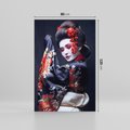 Obraz na płótnie 80x120 - Elegancka japońska gejsza - japońska, gejsza