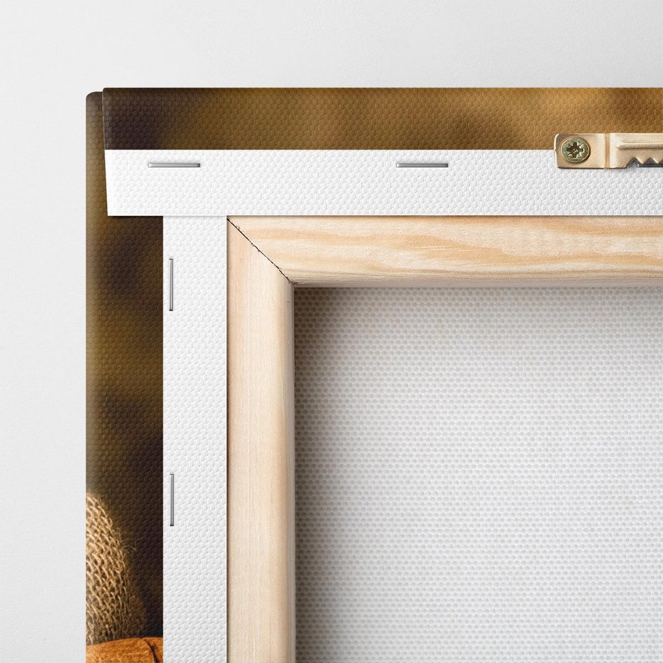 Obraz na płótnie 70x50 - Kawowe uniesienie - kawa, filiżanka