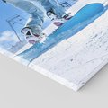 Obraz na płótnie 50x70 - Snowboard na zimowych zboczach - snowboard, zima