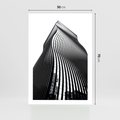 Plakat bez ramy 50x70 - Falowany Wieżowiec na Fotografii - architektura, falowany wieżowiec