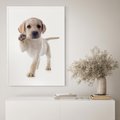 Plakat bez ramy 21x30 - Szczeniak pełen radości - piesek, szczeniak