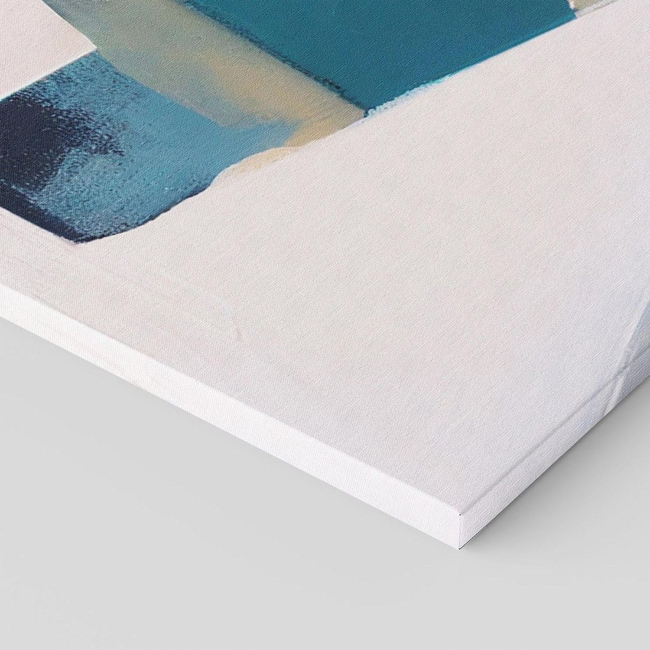 Obraz na płótnie 80x120 - Turkusowe Maźnięcia - obraz, abstrakcja