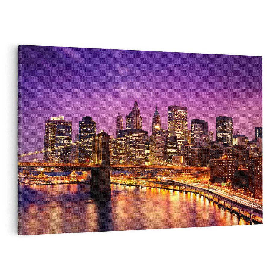 Obraz na płótnie 120x80 - Nowy Jork: miasto nieprzespanych nocy - New York, USA