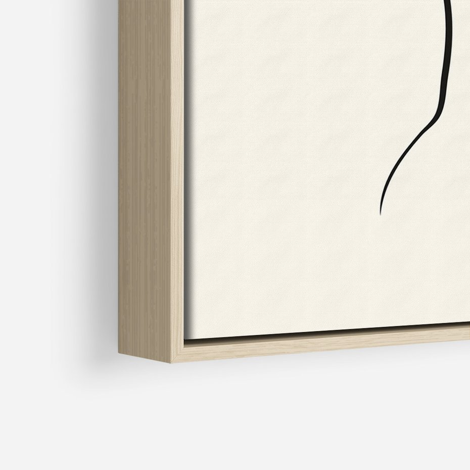 Obraz w ramie 70x100 - Tajemniczy Rytm - kobieta, posąg - rama drewno