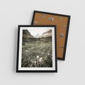 Plakat w ramie 40x50 - Nostalgiczne Góry - górski krajobraz, łaka w górach - rama czarna
