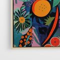 Obraz w ramie 80x80 - Echa Nietuzinkowych Wzorców - abstrakcyjny obraz olejny, jak picasso - rama drewno