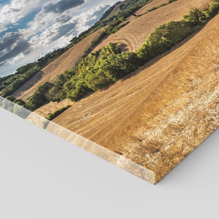 Obraz na płótnie 120x80 - Łąka góry i panoramiczny widok - łąka, góry