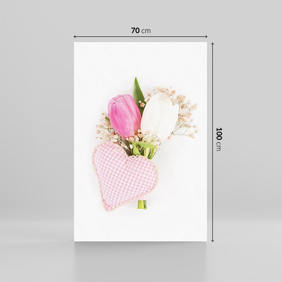 Obraz na płótnie 70x100 - Kolorowa Harmonia - kwiaty, bukiet