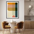 Plakat bez ramy 30x40 - Geometryczna Grafika na Plakacie - geometryczna nowoczesna grafika, minimalizm