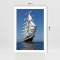 Plakat bez ramy 21x30 - Podróż na Żaglowcu Przygody - żaglowiec, podróż