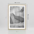 Plakat w ramie 50x70 - Geometryczna harmonia sztuki - geometria, sztuka - rama drewno