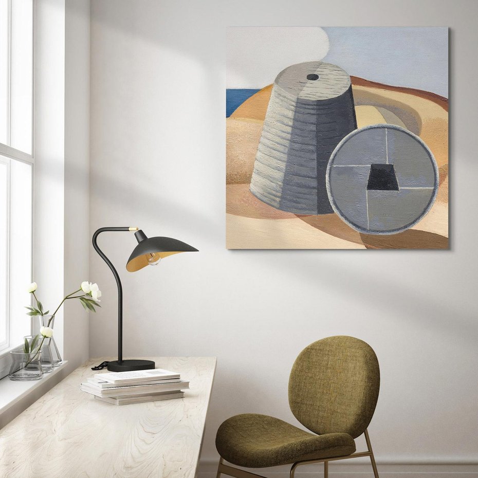 Obraz na płótnie 40x40 - Mineral Objects (1935), Paul Nash - Reprodukcja - reprodukcja, obraz na płótnie