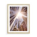 Plakat w ramie 50x70 - Oczami artysty - miasto, perspektywa - rama drewno