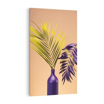 Obraz na płótnie 50x70 - Delikatne Piękno - palma, pastele
