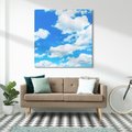 Obraz na płótnie 70x70 - Niebo pełne chmur - niebo, chmury