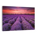 Obraz na płótnie 120x80 - Lawenda: polne zauroczenie - lawenda, kwiaty