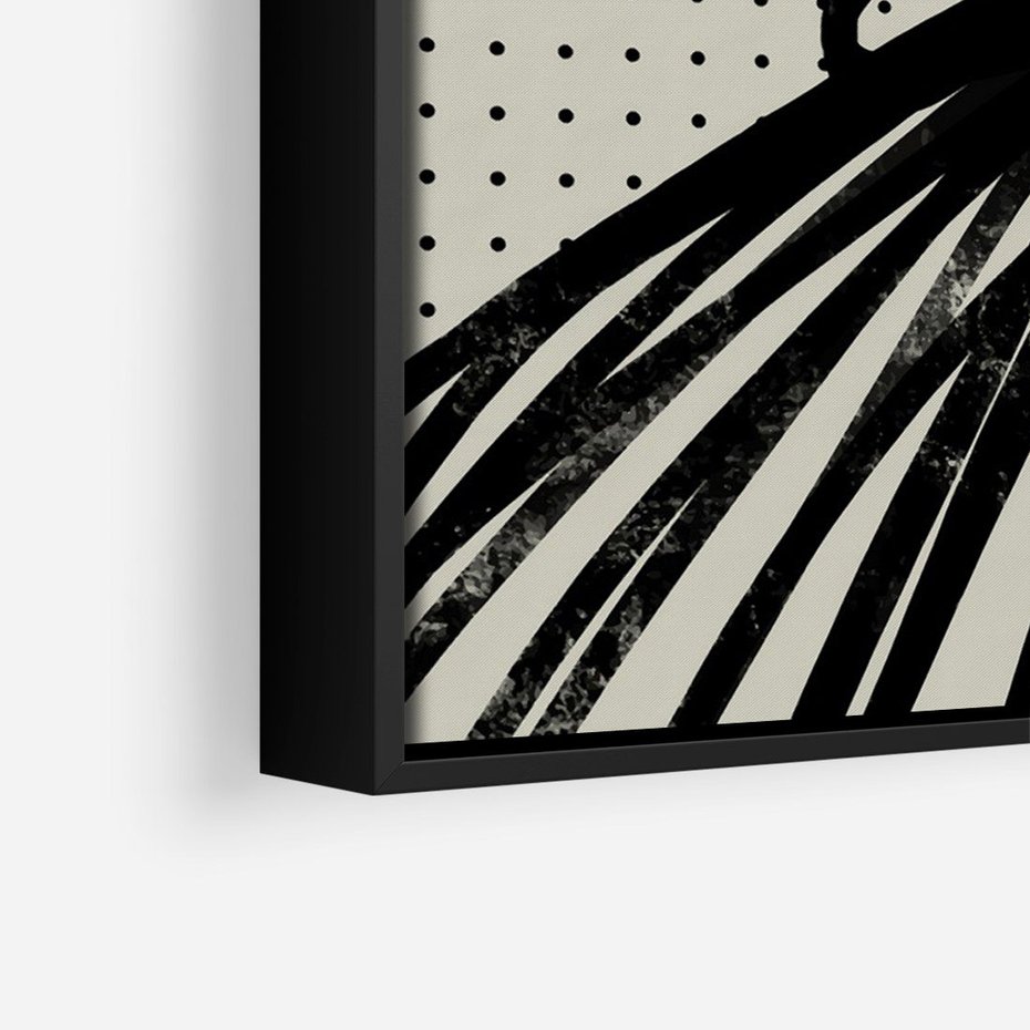 Obraz w ramie 50x70 - Złudne Kontemplacje - abstrakcyjna mroczna kompozycja, nieregularne - rama czarna