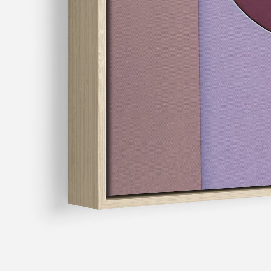 Obraz w ramie 70x100 - Przenikanie przestrzeni czasu - abstrakcja, geometria - rama drewno