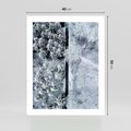 Plakat bez ramy 40x50 - Ujęcie Zimowej Szosy - zima, śnieg