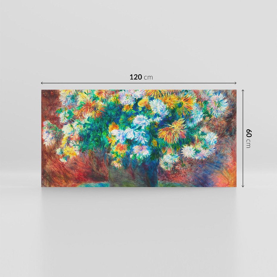 Obraz na płótnie 120x60 - Chryzantemy (1881–1882), Pierre-Auguste Renoir - Reprodukcja - reprodukcja, obraz na płótnie