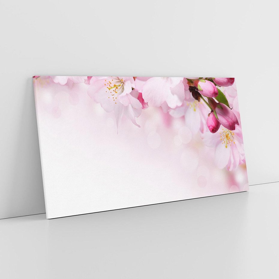 Obraz na płótnie 120x60 - Kwitnąca Wiśnia - kwiaty, kwitnącej