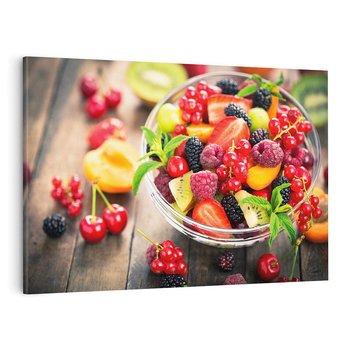 Obraz na płótnie 70x50 - Kulinarne rozkosze - miska, owoce