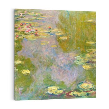Obraz na płótnie 50x50 - "Lilie wodne" (1919), Claude Monet - Reprodukcja - reprodukcja, obraz na płótnie