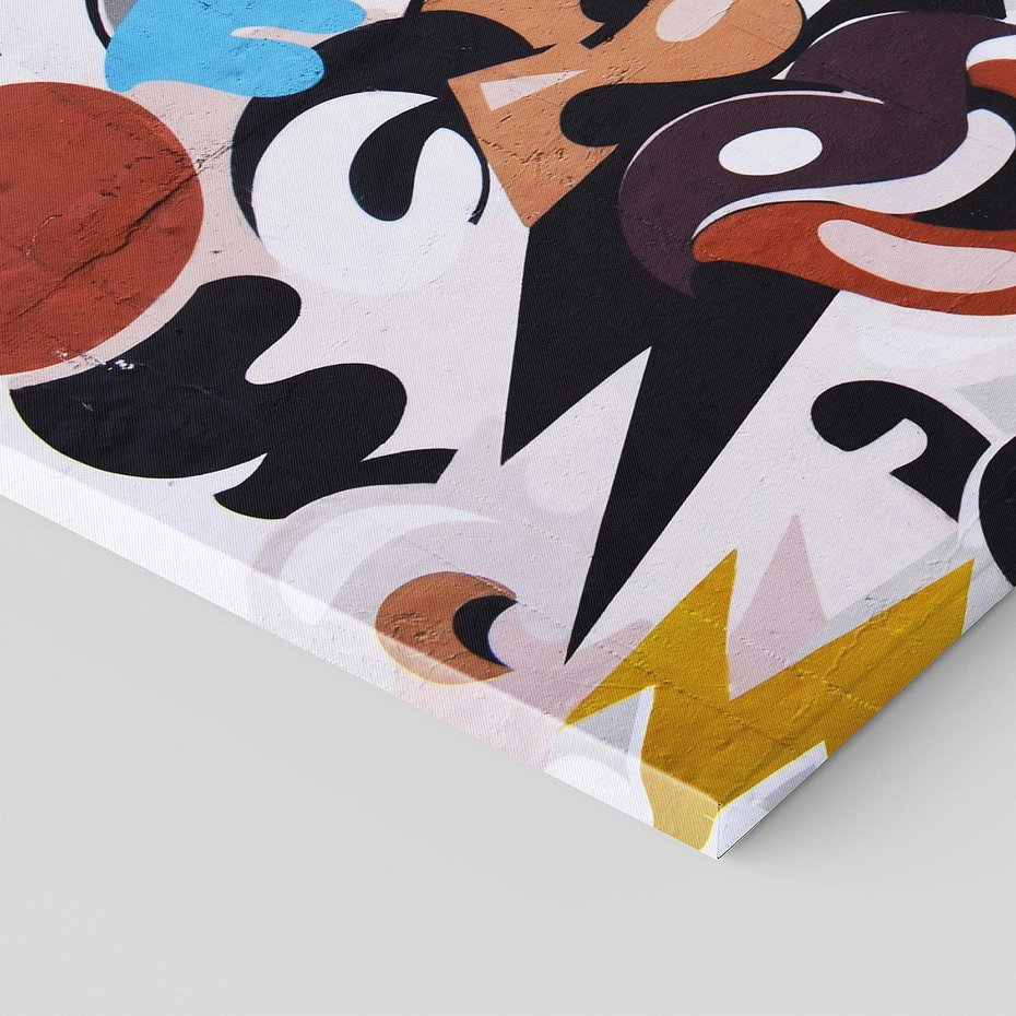 Obraz na płótnie 100x50 - Moc kolorów w graffiti - graffiti