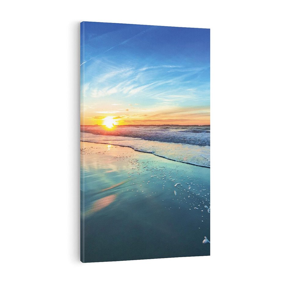 Obraz na płótnie 80x120 - spotkanie przy horyzoncie - morze, plaża