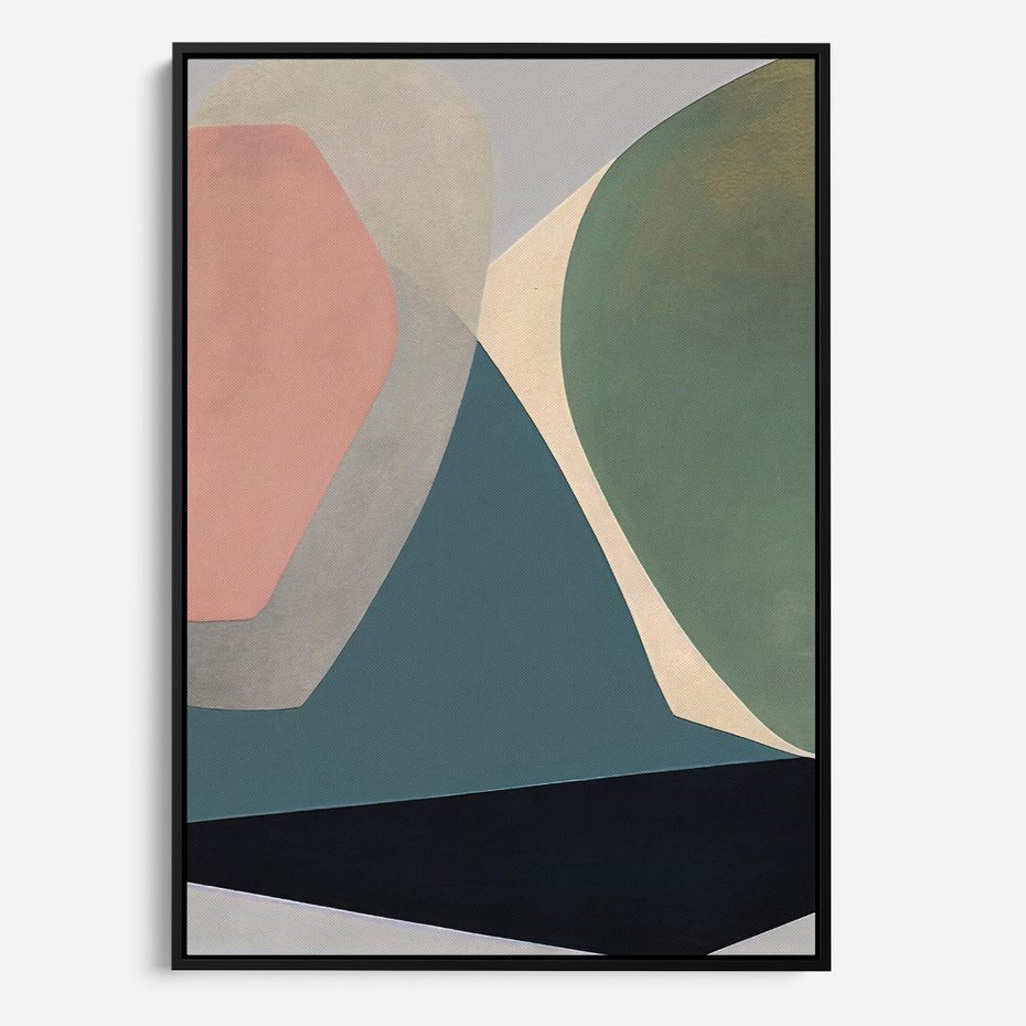 Obraz w ramie 50x70 - Szare Tło Plam - abstrakcyjne plamy, kształty - rama czarna