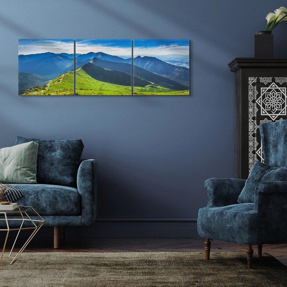 Obraz na płótnie 150x50 - Górska majestatyczność - tatry, góry