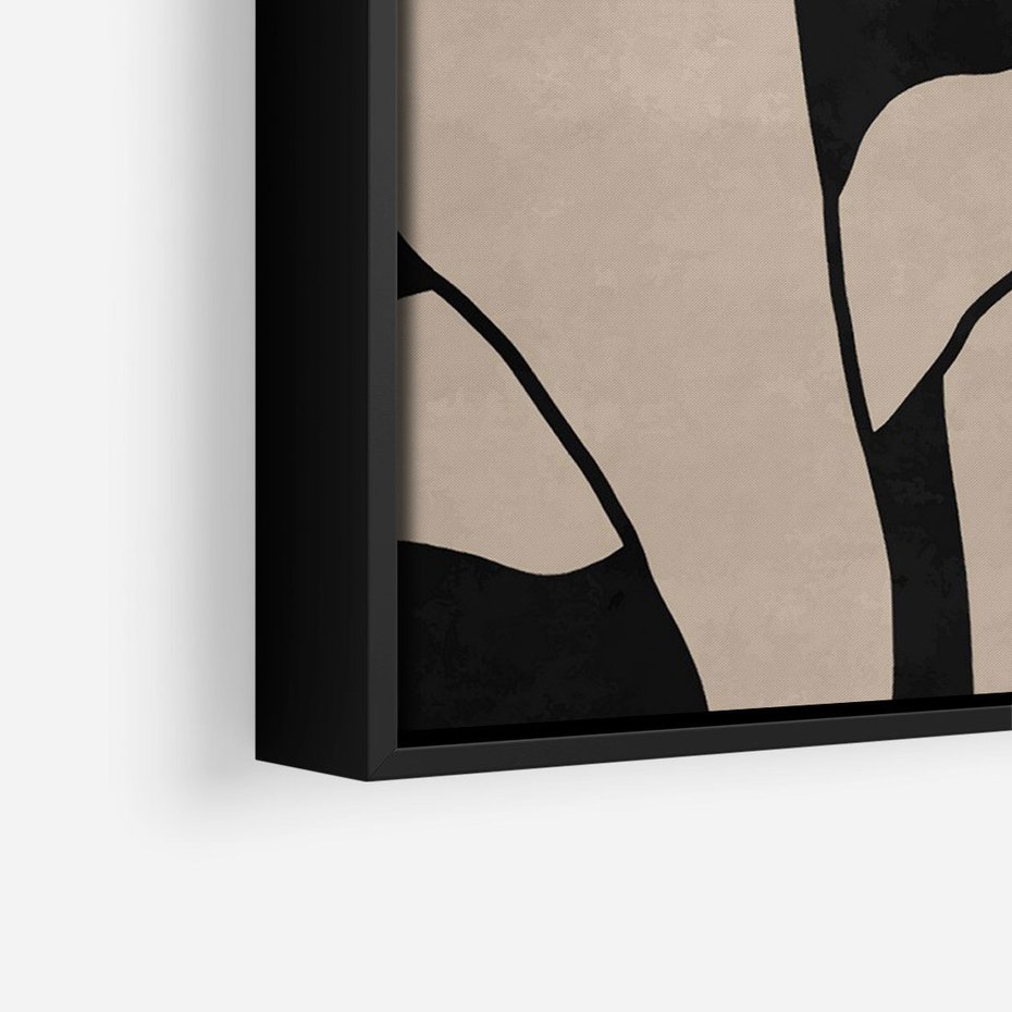 Obraz w ramie 70x100 - Nocne Pochłonięcia - abstrakcyjne linie, mroczny plakat - rama czarna