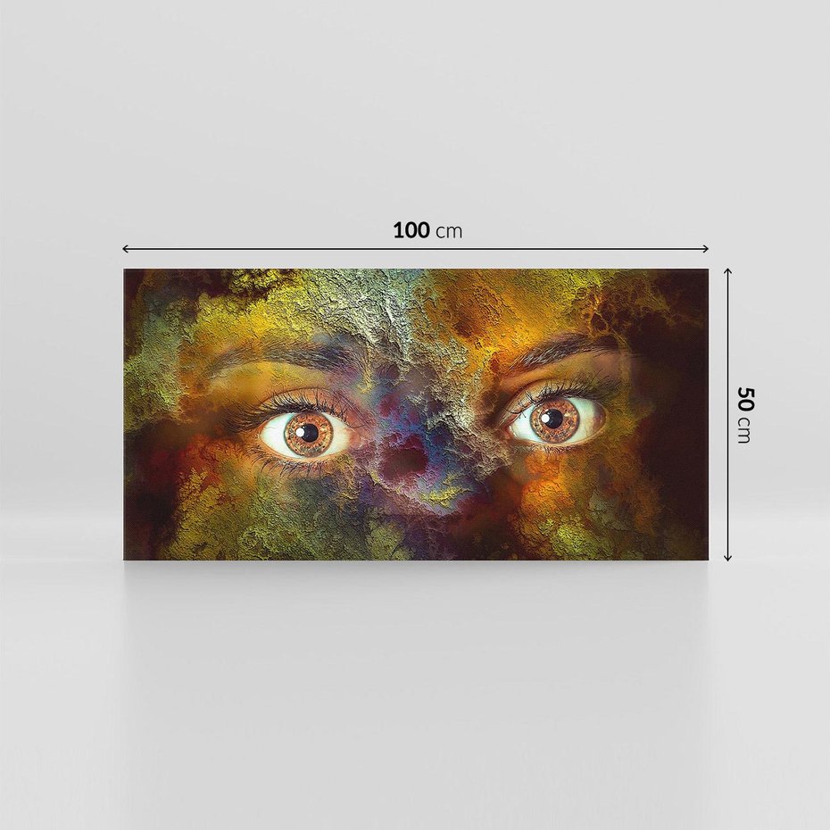 Obraz na płótnie 100x50 - Twarz w abstrakcji - twarz, abstrakcja