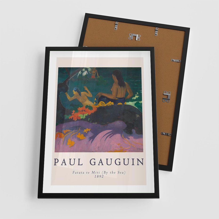Plakat w ramie 50x70 - Paul Gauguin: Reprodukcja - Paul Gauguin, reprodukcja - rama czarna