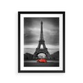 Plakat w ramie 30x40 - Elegancja Wieży - wieża, Eiffla - rama czarna