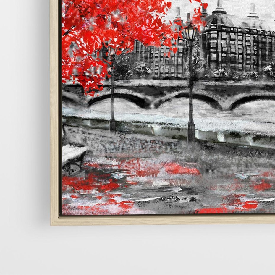 Obraz w ramie 50x50 - Big Ben w Londynie - londyn, big ben - rama drewno