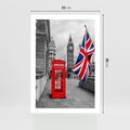 Plakat bez ramy 21x30 - Londyńska Budka przy Big Benie - Londyn, budka