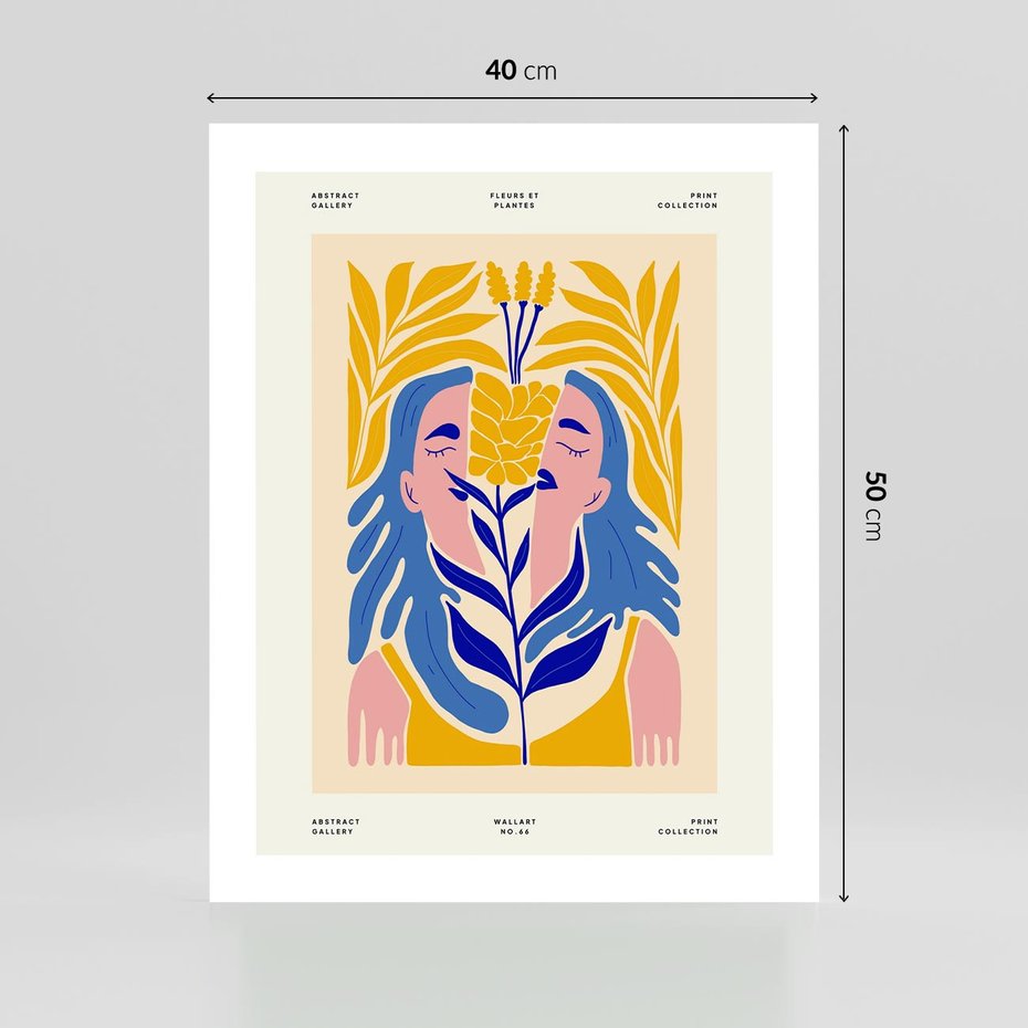 Plakat bez ramy 40x50 - Roztopione Granice - nowoczesna sztuka, abstrakcja