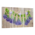 Obraz na płótnie 120x80 - Lawenda kompozycja Kwiaty - lawenda, kwiaty