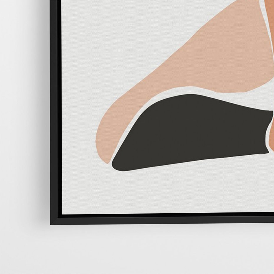 Obraz w ramie 70x100 - Widok Abstrakcyjny - abstrakcyjny obraz, minimalizm - rama czarna