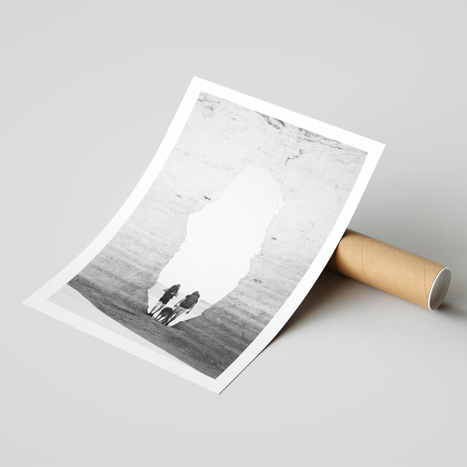 Plakat bez ramy 21x30 - Podróżna Eksploracja - Echa Przygody