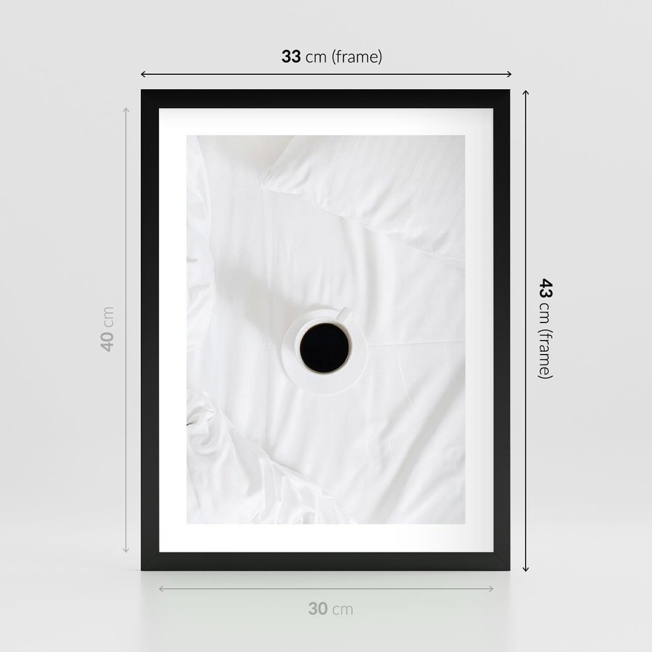 Plakat w ramie 30x40 - Prostota Rytuału - fotografia, minimalizm - rama czarna