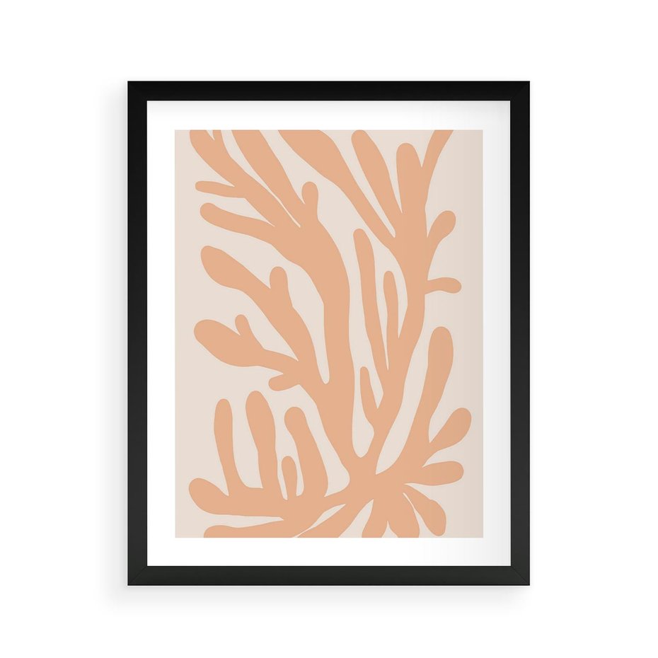 Plakat w ramie 40x50 - Rozkwitające Abstrakcje - nowoczesna sztuka, plakat modern - rama czarna