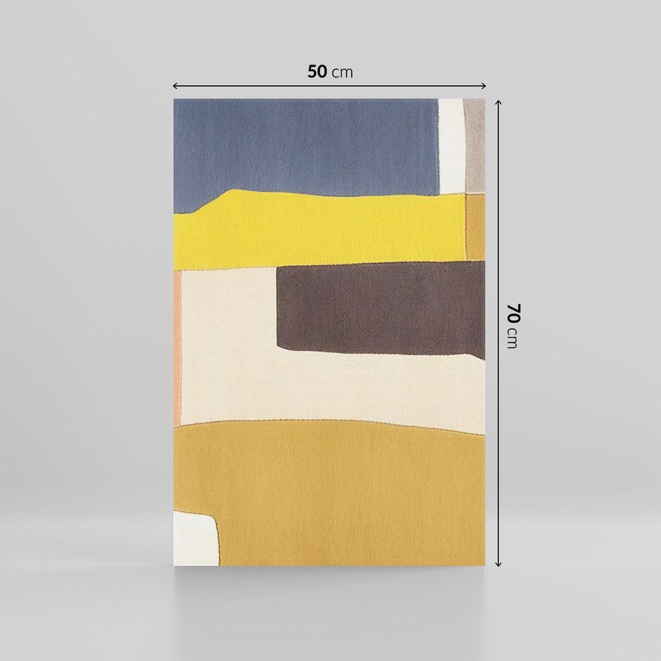 Obraz na płótnie 50x70 - Pasy Abstrakcji - kolorowe pasy, plamy koloru