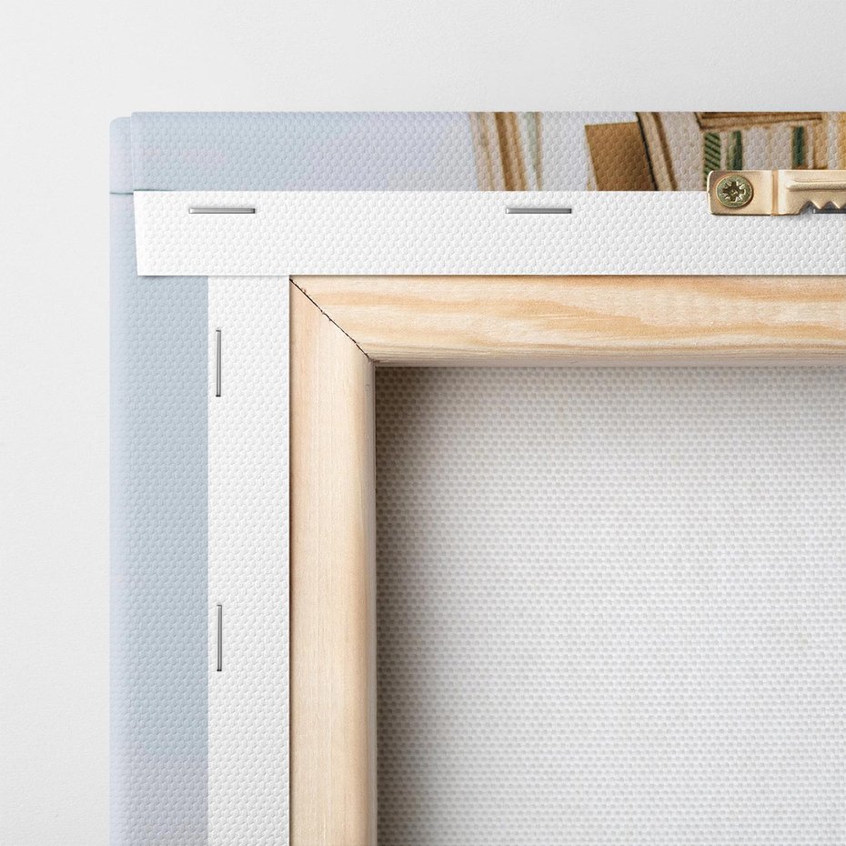 Obraz na płótnie 50x70 - Magiczne Spacery - hotel, uliczka