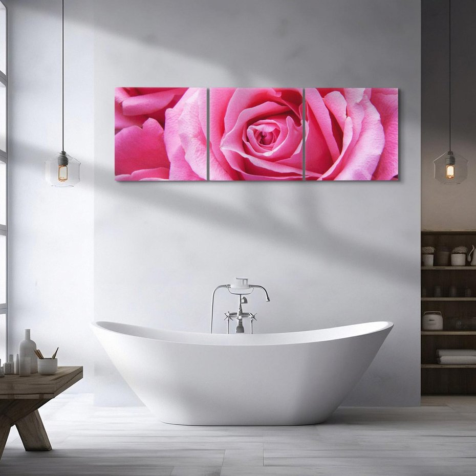 Obraz na płótnie 90x30 - Róża Wspaniałości - róża, kwiat