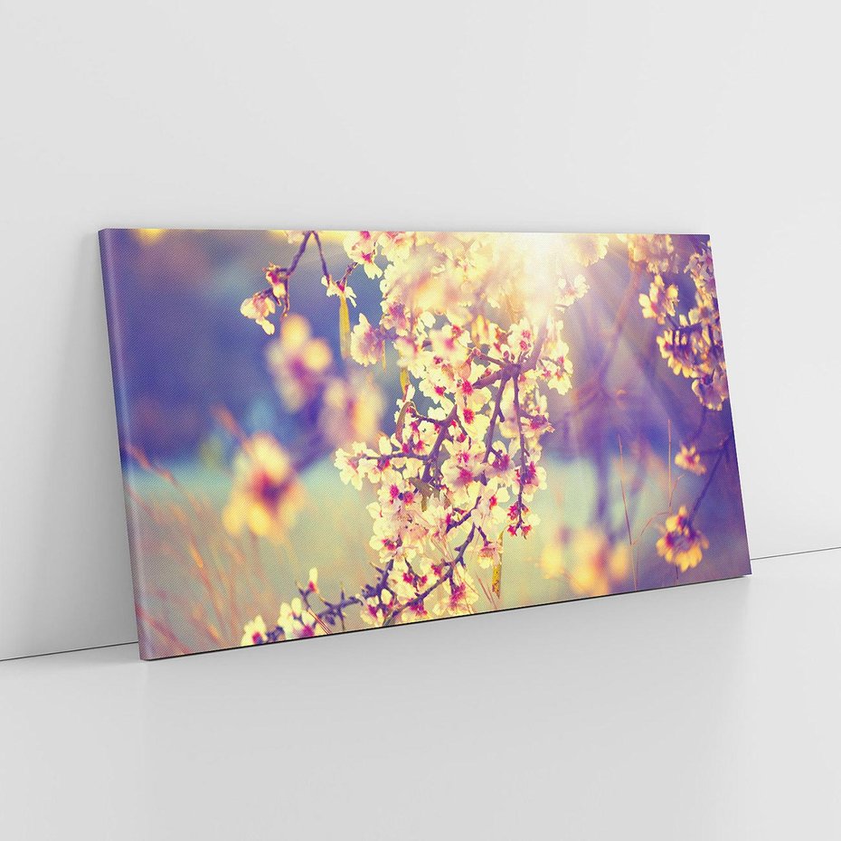 Obraz na płótnie 140x70 - Kwiatowa Wiosna - kwiaty, wiosna