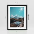Plakat w ramie 30x40 - Inspirujący Pejzaż - ścieżka, górska - rama czarna
