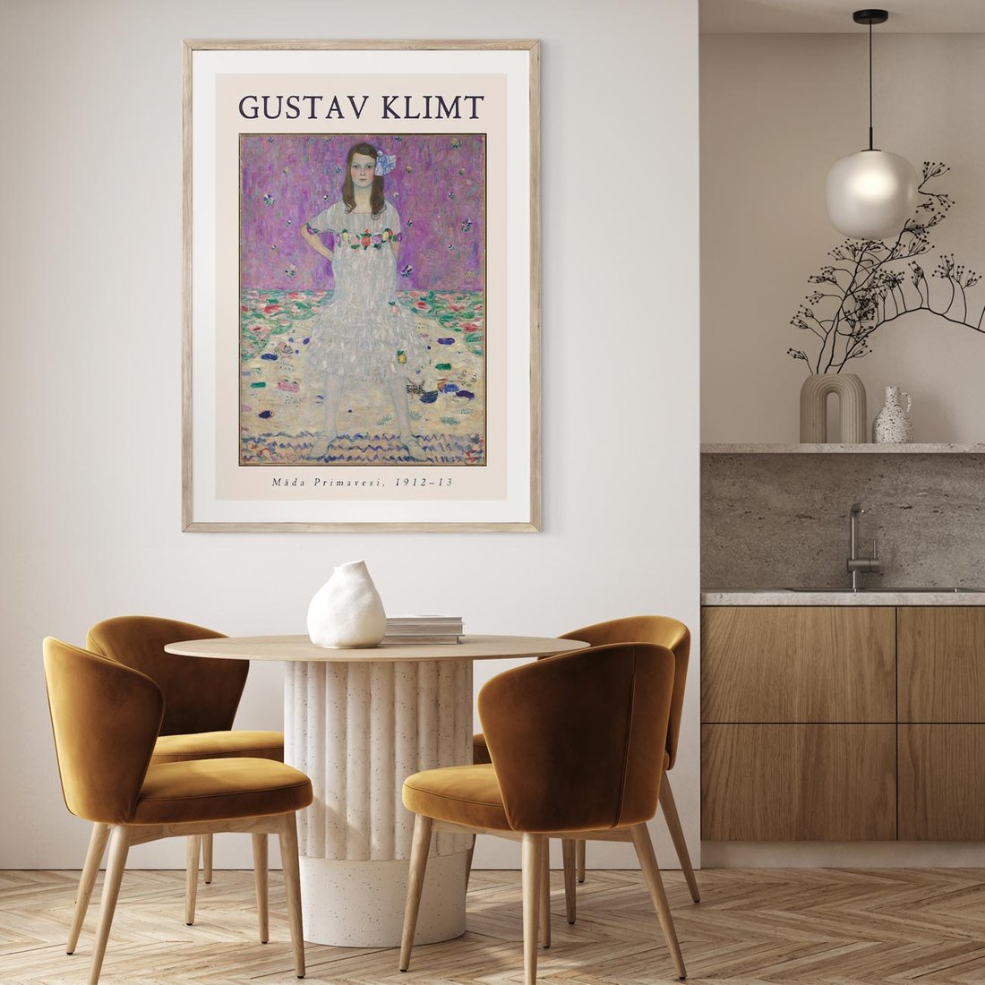 Plakat w ramie 50x70 - Gustav Klimt: Reprodukcja - reprodukcja, gustav klimt - rama drewno