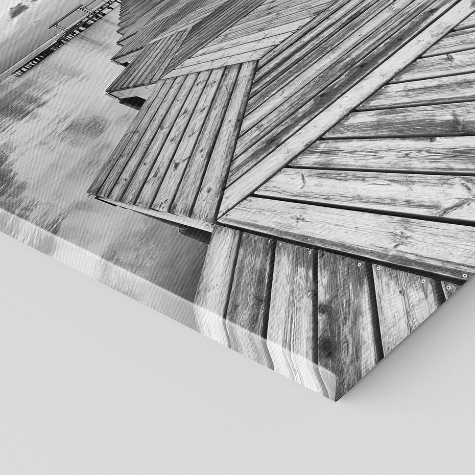 Obraz na płótnie 80x80 - Pomost nad Morzem - pomost, morze